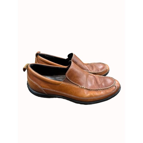 Cole Haan men’s brown leather slip on loafers shoes 13m SKU 6267 main image 5